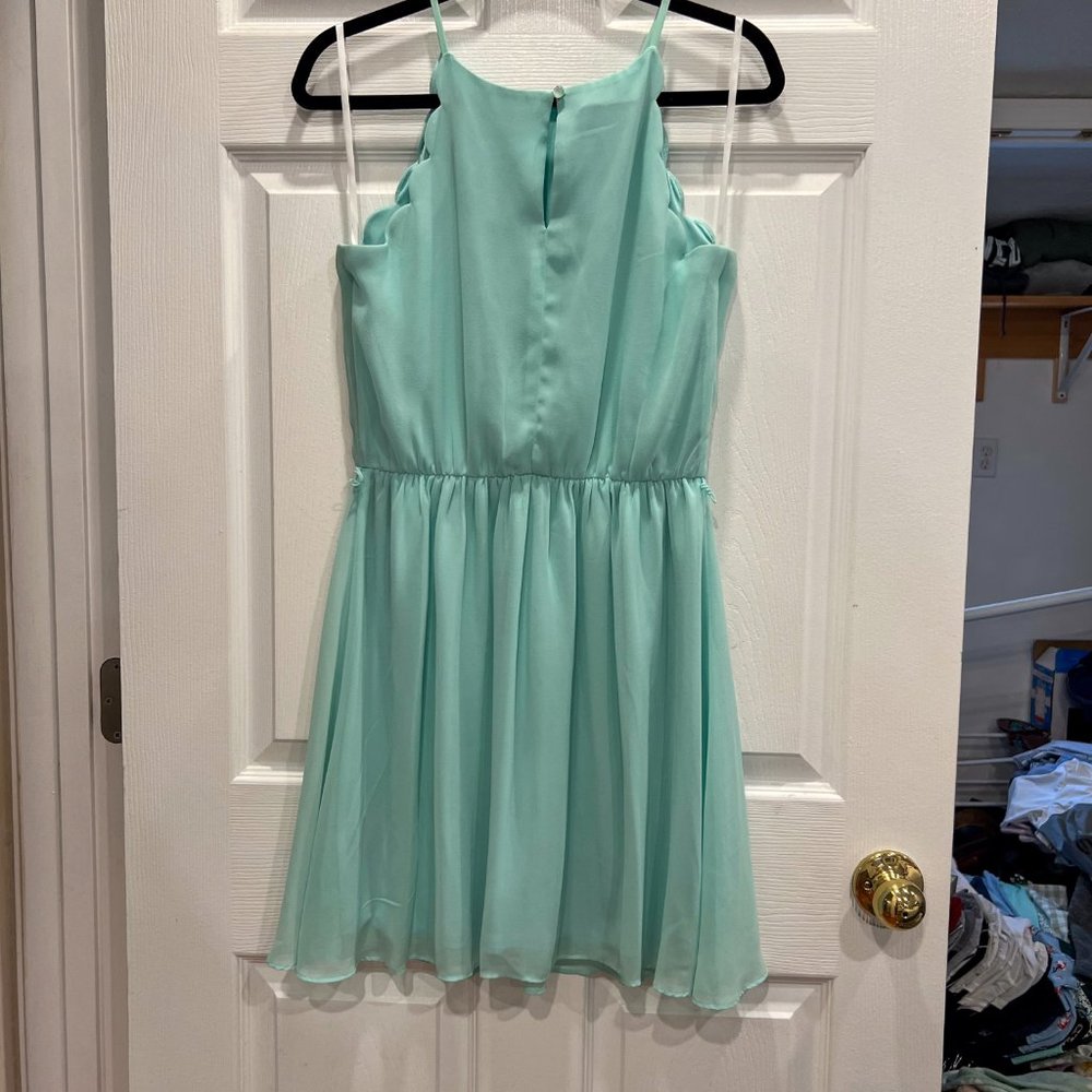 IZ Byer Scallop Edge A-Line Dress, Size L - Picture 2 of 8
